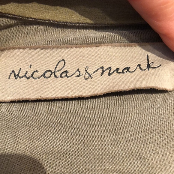 Nicholas & Mark Leather & Silk Dress - Picture 8 of 10